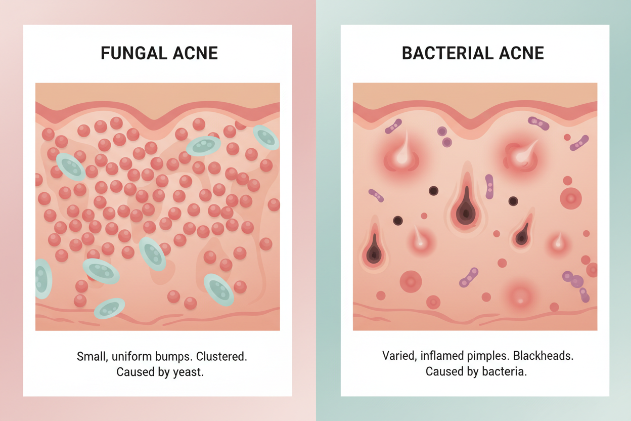 Fungal Acne vs Bacterial Acne