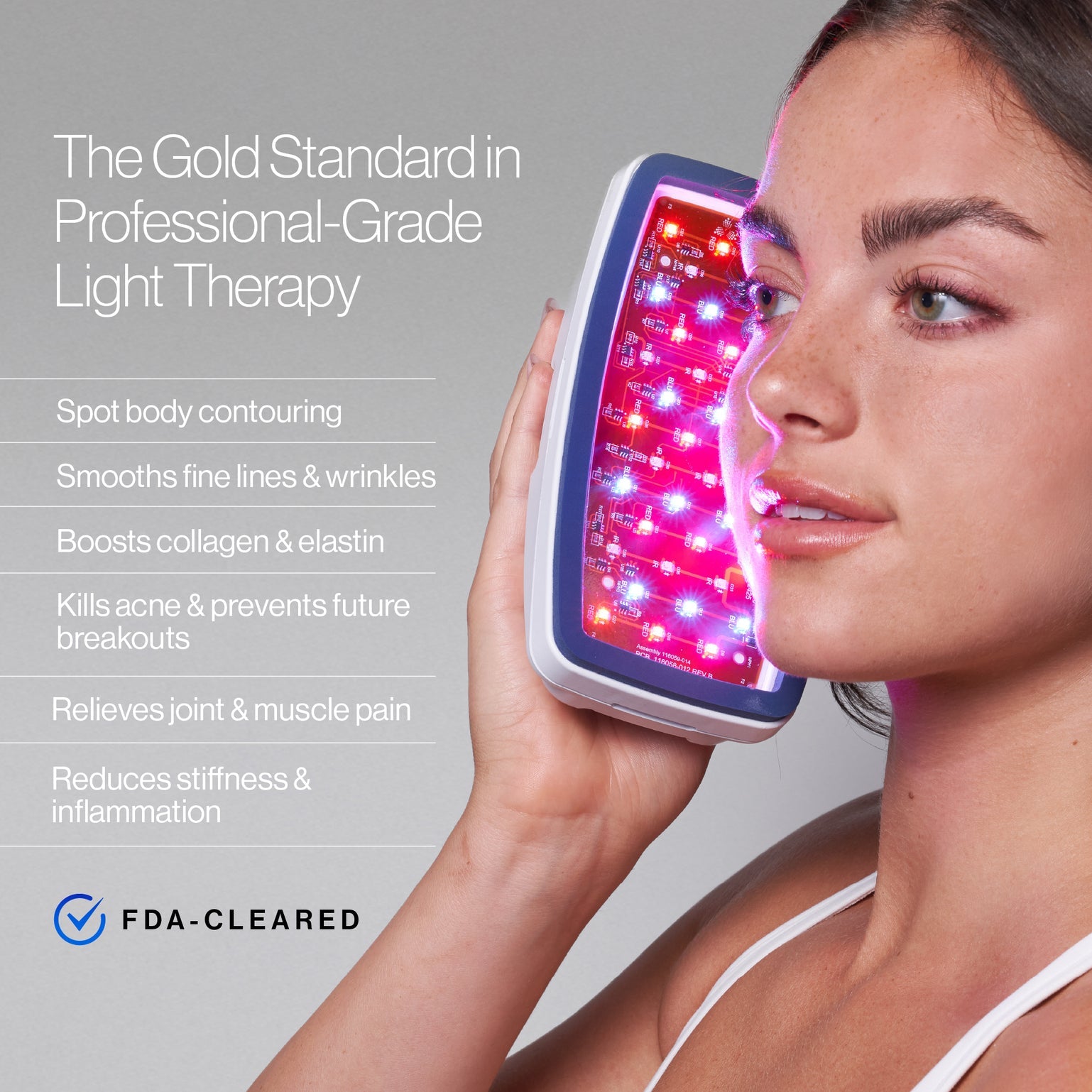 The Celluma POD Series 2, the gold standard in handheld LED light therapy. This 4-mode medical device is FDA-cleared for acne, wrinkles, pain relief, and body contouring, featuring medical-grade LEDs and a rechargeable battery for professional results anywhere.