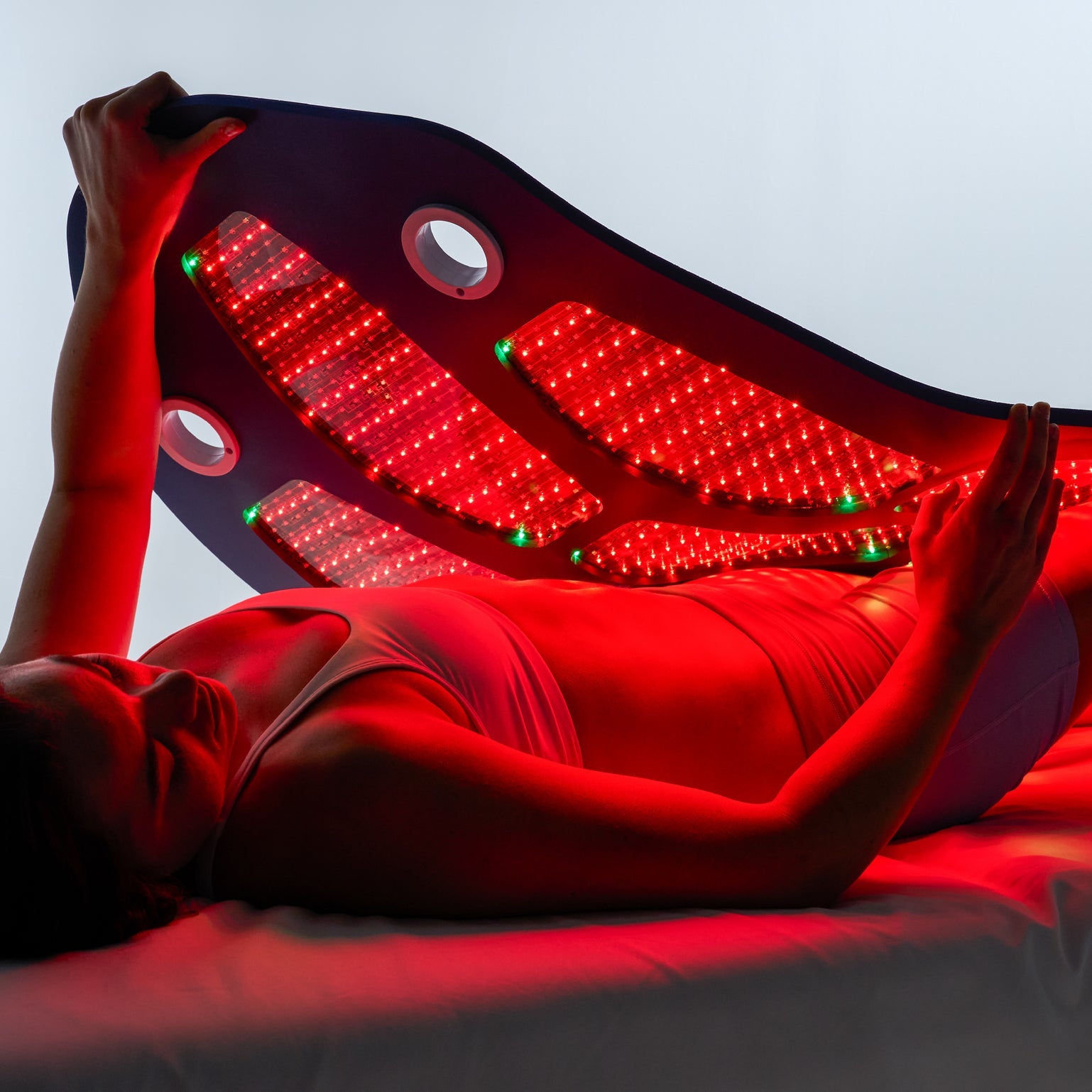 Celluma red light therapy panel delivering anti‑aging treatment to reduce wrinkles and boost natural collagen production on the face, medical‑grade LED device for safe at‑home skin rejuvenation.