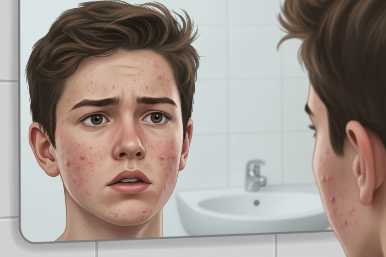 teenage acne blue light therapy