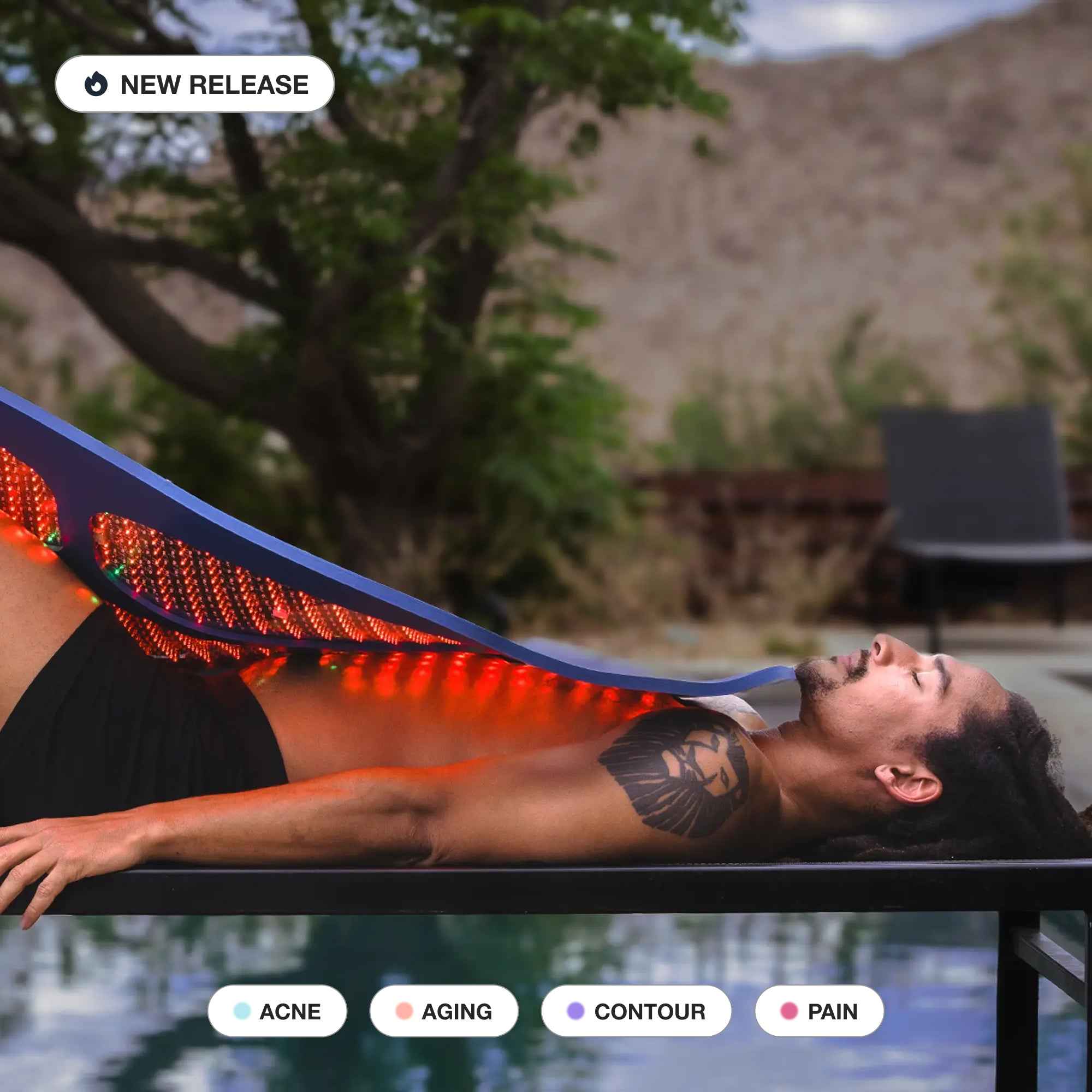 Celluma DELUX II Full Body LED Red Light Therapy Treatment designed for comprehensive full-body treatments to support skin rejuvenation, pain relief, recovery, and overall wellness using advanced medical-grade LED light therapy.