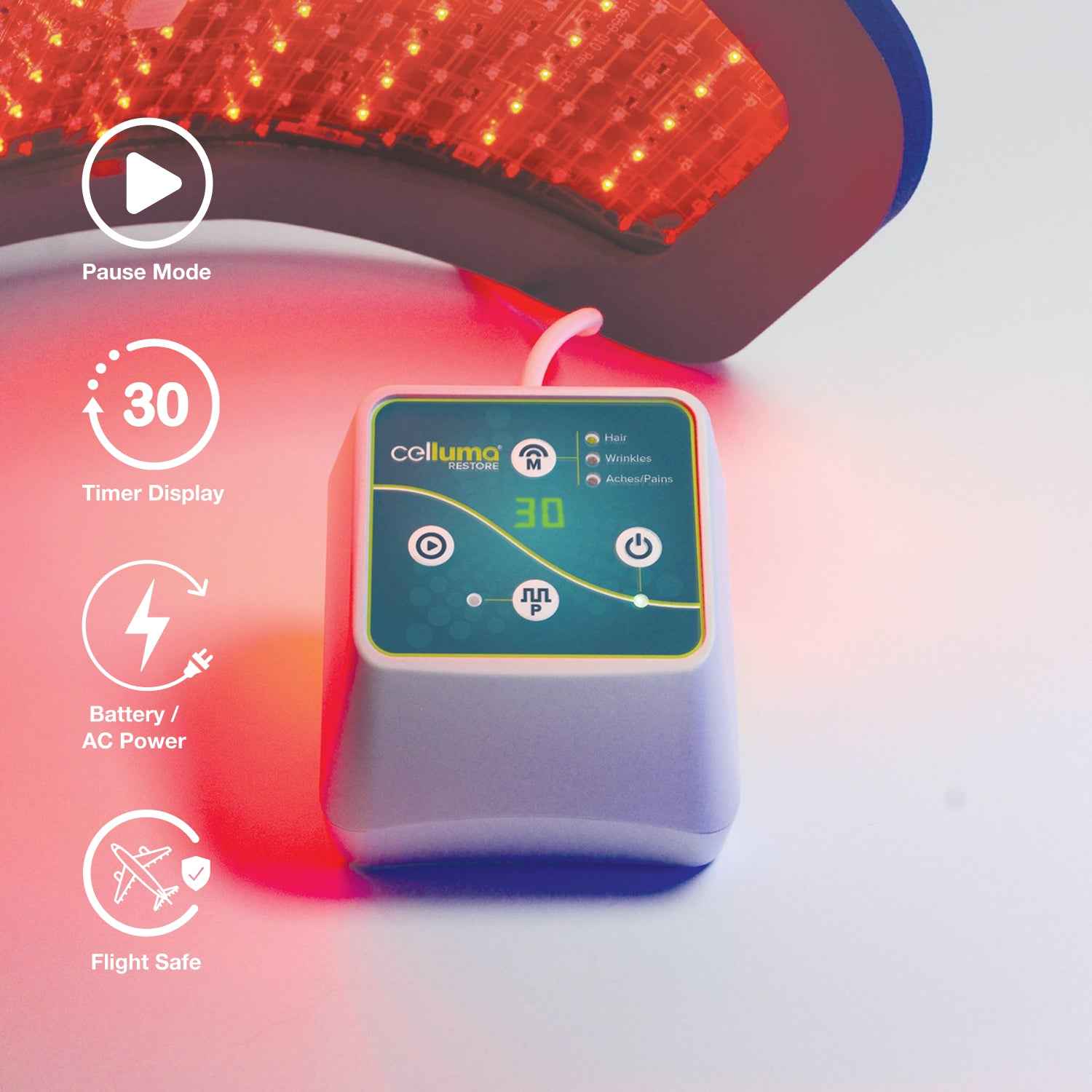Celluma RESTORE II | FDA-Cleared LED Hair Regrowth Therapy