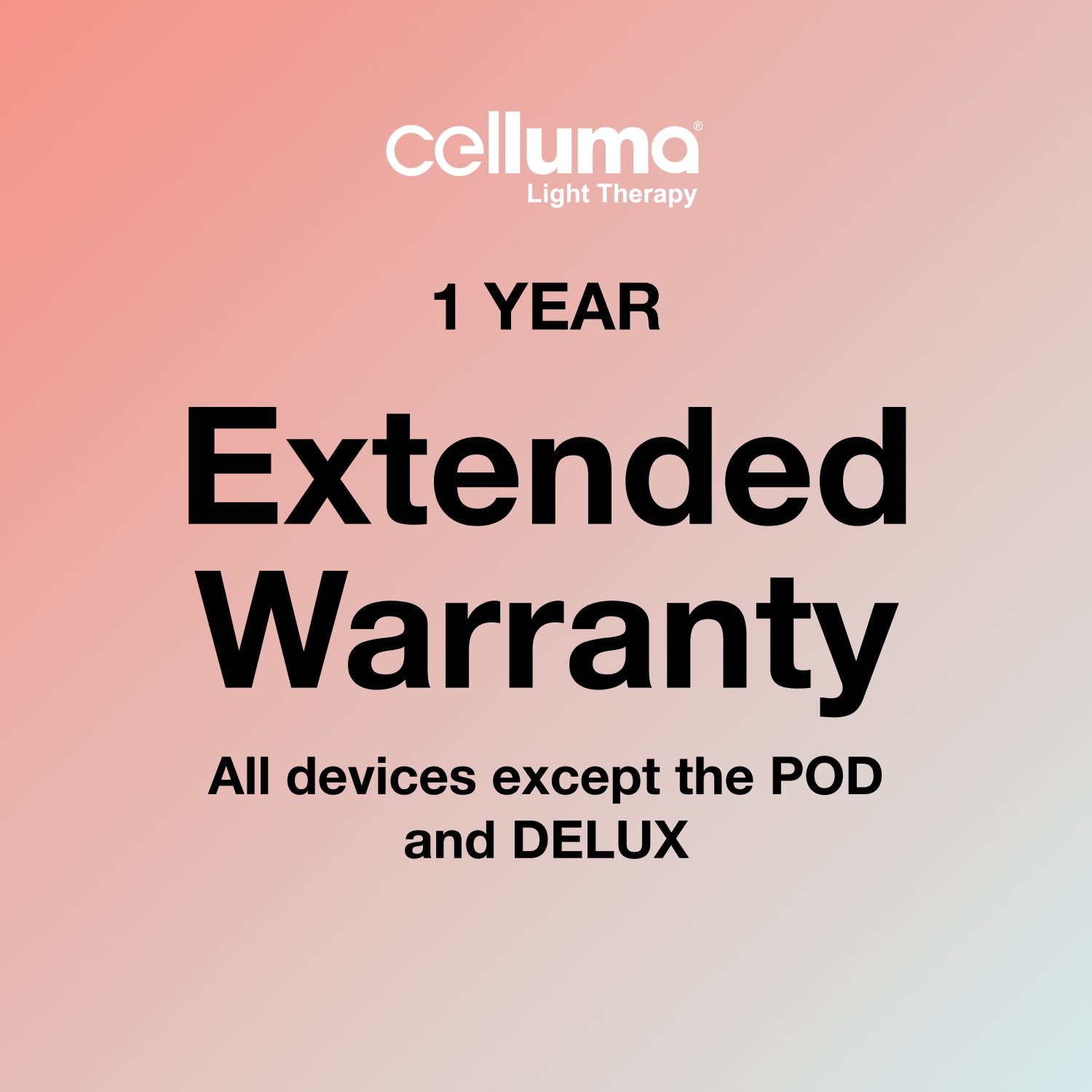 celluma extended warranty coverage terms and condition