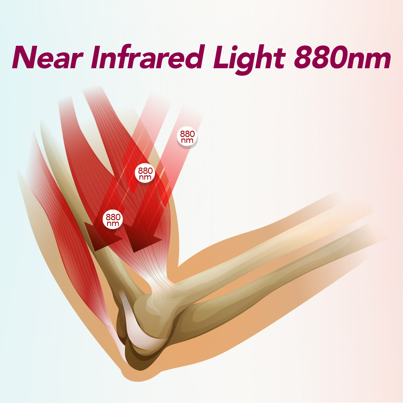 Near-infrared light therapy targets deep tissues, muscles, joints, and internal organs—enhancing recovery, relieving pain and inflammation, promoting tissue regeneration, reducing stress, and improving circulation